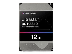 WD Ultrastar DC HA340 WUS721212BLE604 - Disque dur - Centre de données - 12 To - interne - 3.5" - SATA 6Gb/s - 7200 tours/min - mémoire tampon : 512