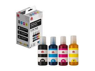 UPrint - Pack de 4 - magenta, cyan, noir, jaune - compatible - boîte de suspension - recharge d'encre (alternative pour : Epson C13T00P640)