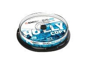 - 10 x DVD+RW - 4.7 Go (120 minutes) 1x - 4x - argent - spindle