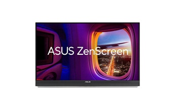 ZenScreen MB27ACF - Ecran LED - 27" - portable - 2560 x 1440 @ 100 Hz - IPS - 300 cd/m² - 1500:1 - 5 ms - haut-parleurs avec subwoofer - noir
