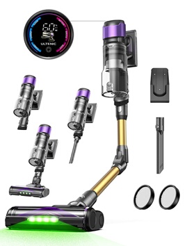 Aspirateur Balai Sans Fil Puissant 45Kpa, Autonomie 50min, Batterie Amovible, Léger Et Efficace Pour Poils D'animaux, Tapis Et Sols Durs