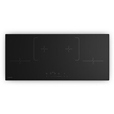 Velaire Table de cuisson induction 90cm 4 Zones 7000W Curseur Tactile Minuterie