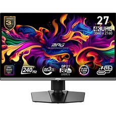 MSI MPG 272URXDE QD-OLED Gaming Monitor 26.5" 4K UHD 240Hz 1ms QD-OLED