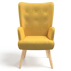 Décoration Intérieure Moderne Fauteuil Scandinave ANIA Velours Jaune | Design Moderne | Confort Assise Rembourrée Décoration Salon Cosy Décoration Intérieure Moderne Fauteuil Scandinave ANIA Velours Jaune | Design Moderne | Confort Assise Rembourrée Décoration Salon Cosy