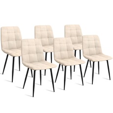 Ensemble table et chaises Tectake Chaise de salle à manger Rembourrée Ensemble table et chaises Tectake Chaise de salle à manger Rembourrée