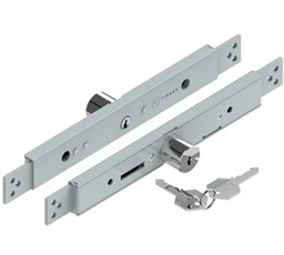 Serrure AE en applique zinguée cylindre 21mm pour lame 13 à 15mm - - AE114003