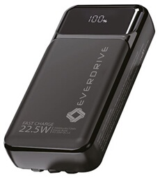 EVERDRIVE Powerbank H22 20000mAH QC3.0 + cables integres