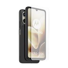 Pack arrière semi rigide et Protège écran en verre trempé et pour Motorola Moto G06 et G06 Power