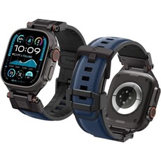 Bracelets connectés SPIGEN Bracelet - - DuraPro Armor - Compatible Apple Watch - Bleu Marine - Nylon/TPU