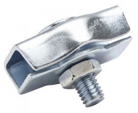 Serre-câble plat 1 boulon acier zingué 2mm - - 8360240