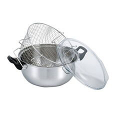 Friteuse 26 cm en inox - - Argent - Inox