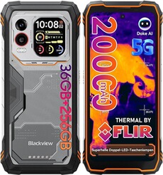 Smartphone Blackview XPLORE 1 Pro 5G Imagerie Thermique Téléphone Portable Incassable,20000mAh 36Go+256Go Dimensity 7050,6,78" 2,4K 120Hz Smartphone Android