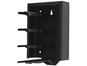 - Support - pour 4 amplificateurs audio - acier - noir - montable sur mur, montrable sur bureau - pour Sonos Amp