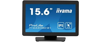 ProLite T1633MSC-B1 - Ecran LED - 15.6" - écran tactile - 1920 x 1080 Full HD (1080p) @ 60 Hz - IPS - 450 cd/m² - 1000:1 - 5 ms - HDMI, DisplayPort -