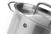 HENDI Marmite 50L Avec Couvercle - Faitout Professionnel Inox, Compatible Induction, Grande Capacité Pour Cuisines Pro