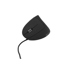 Souris Ergonomique Filaire USB pour Utilisation Gauchère Noir