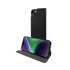 Etui pour iPhone 15 Plus Edition Folio Stand avec Emplacement de Cartes Noir