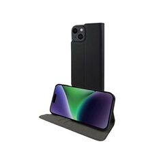 Etui pour iPhone 15 Edition Folio Stand avec Emplacement de Cartes Noir