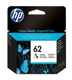HP 62 Cartouche d'Encre Trois Couleurs Authentique (C2P06AE)