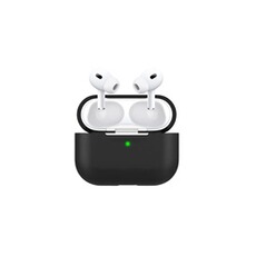 Coque et étui téléphone mobile Phonillico Coque Silicone Noir Compatible avec Airpods PRO 2 - Protection Anti Rayure Anti Choc Anti Poussiere®