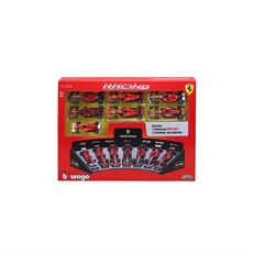Pack de 7 véhicules Formule 1 Ferrari 1/43 avec un présentoir