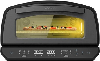 Four électrique à pizza digital 13 L 2200 W avec pierre