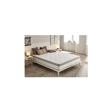 Matelas ressort 140x200 cm accueil souple soutien mi-ferme epaisseur 22 cm 7 zones