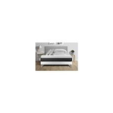 Matelas ressort 200x200 cm soutien ferme epaisseur 22 cm housse de matelas oreiller(s)