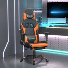 VIDAXL - Fauteuil Gaming - Chaise de Bureau - 128 cm - Noir