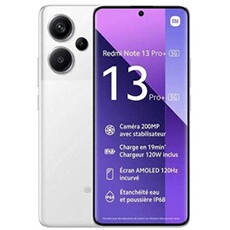 Smartphone Redmi Note 13 blanc 6.67 RAM 12 Go stockage 512 Go