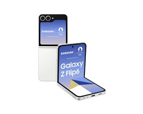 Smartphone Galaxy Z Flip6 blanc 6.7 RAM 12 Go stockage 512 Go