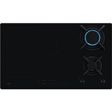 Table De Cuisson Mixte AEG HDB95623NB – 2 Feux Gaz, 2 Zones Induction, 8000W - vue 3