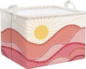 Panier Rectangulaire Bohème Pliable 36L