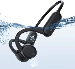 Casque audio YONIS Casque Sport Bluetooth 5.3 Sans Fil Étanche Conduction Osseuse Son HIFI Noir