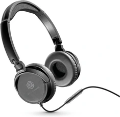 Ecouteurs Music Sound Casque filaire supra-auriculaire avec bandeau pliable, câble anti-nœuds 1,2 m, micro intégré, jack 3,5 mm