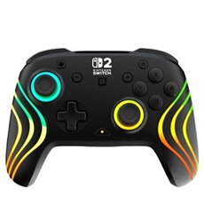 Manette sans fil Afterglow Wave Noir pour Nintendo Switch 2 Nintendo Switch Nintendo Switch Lite et Nintendo Switch Modèle OLED