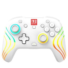 Manette sans fil Afterglow Wave Blanc pour Nintendo Switch 2 Nintendo Switch Nintendo Switch Lite et Nintendo Switch Modèle OLED