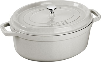 Fonte Ovale 33 cm Truffe Blanche 6,7 litres