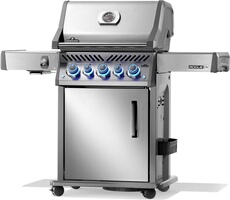 Barbecue à gaz Napoleon Rogue Pro S inox 4 brûleurs avec Sizzle Zone