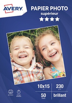 Papier photo A6 50 feuilles Avery /m² - vue 2