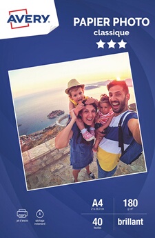 40 Feuilles photo A4 180 Grs Jet d'encre