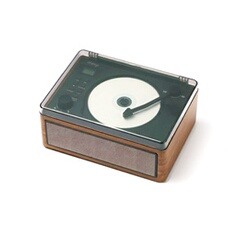 Lecteur CD rétro Bluetooth Bois - vue 2