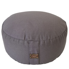 Coussin de Méditation gris coton BIO