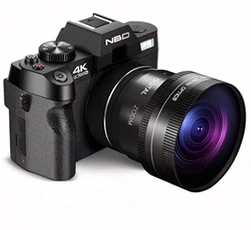 Appareil photo compact NBD Caméra, 48MP, 4K, 2 batteries, Carte 32Go, Objectifs grand-angle et macro, HDMI, Adapté aux débutants
