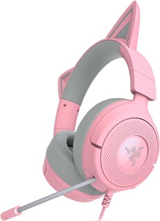 Casque gaming filaire Kraken Kitty V3 X Quartz
