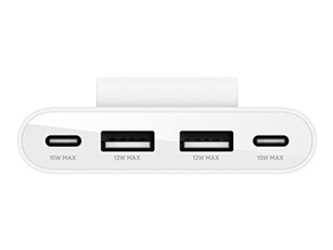 Belkin Hub de charge avec 4 ports USB C et USB A pour voiture - vue 3