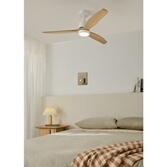 CREATE WIND CLEAR Ventilateur Plafond 108 Cm – Pales Rétractables, Moteur DC Silencieux, Télécommande, Été/Hiver