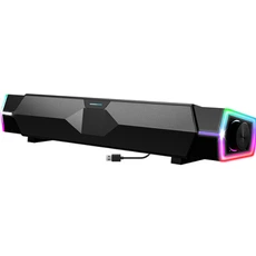 Barre de son SOG Enceinte barre de son Spirit of Gamer Fanatic 200 pour PC et console, USB / Bluetooth / RGB 2.0
