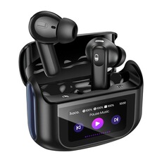 Ecouteurs Hoko Écouteurs sans Fil Bluetooth 5.4 ANC / ENC Étui de Charge avec Écran LED Tactile Noir