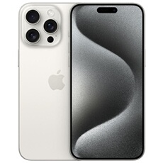 iPhone 15 Pro Max 6,7" 512Go Titane Blanc Reconditionné avec batterie neuve